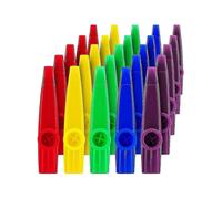 25 Pack Plastic Kazoos Musical Instruments with Kazoo Flute Diaphragms for Gift, Prize And Party Fa-Good
