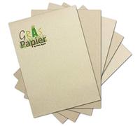 25 papeles de carta ecológicos de papel de hierba DIN A4 - Papel reciclado 120 g/m² - Papel de manualidades ecológico para invitaciones o menús - Agente de Glüxx