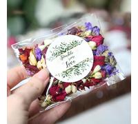 25 Paquetes Confeti Bodas, Pétalos de Rosa Naturales Secos, Biodegradable, para Noche Romántica, Fiesta, Decoración (25)