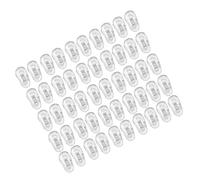 25 pares de almohadillas de silicona ovaladas para nariz
