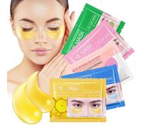 25 Pares Parches Ojos Bolsas y Ojeras, Antiojeras Anti Edad Parches Ojos Eye Mask, Eliminar Bolsas Arrugas de Ojos, Parche de Colágeno para Los Ojos, Hidratación Profunda