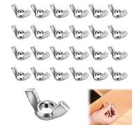 25 PC Tuerca de Mariposa M5, Tuercas de Ala de Acero Inoxidable, Kit Surtido de Tuercas de Mariposa, Alas de Acero Inoxidable Alas para Proyecto Bricolaje Sujetador Taller Casa