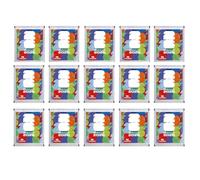 25 pegatinas Panini World Cup 2026 - 25 bolsas con 70 pegatinas coleccionables para aficionados al fútbol y coleccionistas + protección de envío HeartGlobal