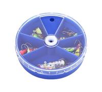 25 Piece Fishing Bait Kit - Glowing Jig Heads with Realistic Swim Baits, Multi Species Fishings Lure Set for Lake River Boat Kayak and Ice Fishings | Trout Catfish Crappie Fishing Outdoor Angling Gear