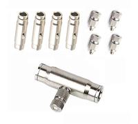 25 Piezas Alta presión Boquillas de nebulización de alta presión UNC 10/24 boquilla de enfriamiento, Nebulizador de jardín Conector rápido de interfaz de 3/8" (Size : Orifice 0.15mm)