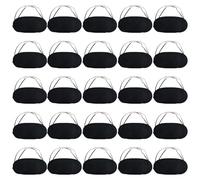 25 Piezas Antifaz para Dormir, Antifaz Dormir Avion con Correas Ajustables, Máscara para Dormir Ultrasuave Transpirable Antiluz para Viaje Avión Tren Familia (Negro)