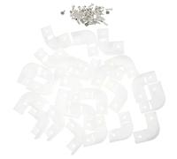 25 Piezas Conector de Esquina en Forma de L de 90 Grados | Plástico Blanco, Ligero y Práctico, Pieza Segura para Canal de Tira, Uso en Rinconera