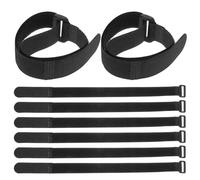 25 Piezas Correa Ajustable de Nylon Negro y Carga | Gestión Rápida de Bultos, Corte a Medida, para Cables, Equipaje, Trastero y Taller