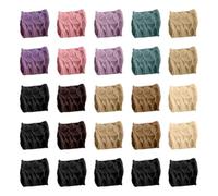 25 Piezas De Gomas Para El Cabello Anchas Para Mujer, Gomas Elásticas Para El Cabello, Gomas Para El Cabello Con Cola De Caballo, Herramientas Para Fijar El Cabello, Accesorios Para El Cabello