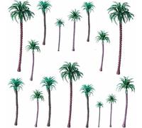 25 Piezas De Modelos De Coco,Árboles En Miniatura De 5.5 a 19 Cm, Modelos De Paisaje Utilizados Para Bricolaje Diseño Artificial En Miniatura, Maqueta Tren, También Pueden Decoración Para Tartas (B)