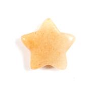 25 piezas de piedra de cristal natural con forma de estrellas de amor, adornos coloridos minerales para hacer, Yello Yade