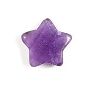 25 piezas de piedras de cristal natural con forma de estrellas de amor, adornos coloridos minerales para hacer, amatista