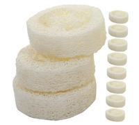 25 Piezas decoración del baño elaboración esponja de esponja vegetal exfoliante s Jabonera almohadilla de jabón para el hogar bandeja de jabón de vegetal Malla