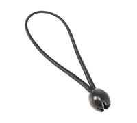 25 Piezas elásticas con Bola 180 mm Ø 6 mm Negro | Eslingas expansoras Cuerdas de Goma tensores de Lonas Lazos de Goma | Accesorio de sujeción con aplicación Universal.