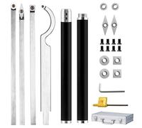 25 Piezas Herramientas Torno Metal, Torno para Madera, Gubias para Torno de Madera, para Tallado de Madera, Tallado de Muebles(Negro)