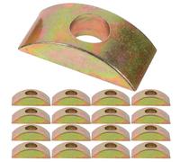 25 Piezas Junta Metálica para Tuercas de Muebles Dorado | Conector de Media Luna, Estable y Antideslizante, Fácil de Usar y Guardar, Repuesto de Montaje