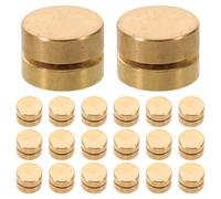 25 Piezas Micro Cojinete Giratorio Dorado para Manualidades DIY | Metal, bajo Ruido y Uso Portátil, para Decoración de Uñas y Ornamentos en Trabajos Educativos