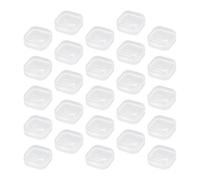 25 Piezas Organizador de Cuentas Pequeño Tapa de Plástico | Horquillas y Collares, Bordes Lisos y Resistentes, Adecuado para Cajón o Armario