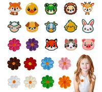25 Piezas Parches Ropa Termoadhesivos Parches Termoadhesivos Bordados para ropa Infantil Lindo Parches Bordado Rodilleras Pantalones, para DIY Ropa Mochila Vaqueros, para Niño