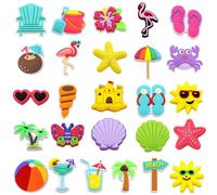 25 Piezas Pin para Crocs, Zapatos Accesorios Jibbitz Desmontable Dibujos Animados, DIY Zapatos Charms Adornos para Mujer Niños Adolescentes (YC1059)