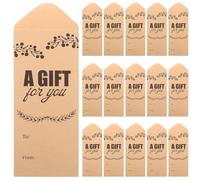 25 Piezas Sobres de Papel Kraft Retro para Tarjetas y Dinero | Superficie en Blanco para Escribir, Diseño Compacto, Color Café, Uso Postal y Bodas
