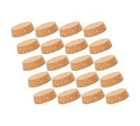 25 Piezas Tapones de Corcho para Vino de Boca Ancha, Color Caqui | Corcho Sólido, Sellado Seguro, Conserva el Sabor, para Bares y Cafés, Uso Práctico en Botellas