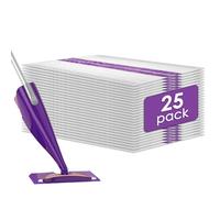 (25 piezas) WetJet Recambios de almohadillas desechables para trapeador Swiffer WetJet, Almohadilla de repuesto para trapeador multisuperficie para almohadillas para trapeador Swiffer Wet Jet