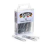 25 pinzas galvanizadas León Dell'Era Nº 5-49 mm - Caja colgante - Made in Italy