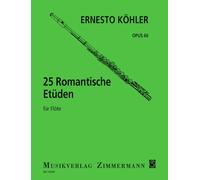 KOHLER E. - Estudios Romanticos (25) Op.66 para Flauta