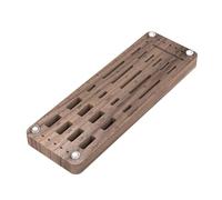 25 Slots Walnut Wooden Storage Holder | Card Memory Card Organizer | Desktop Storage Box for TF, Type-C, USB, and microo Cards, Durable Cards Keeper Case for Office, Studio, Home Workspece