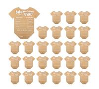 25 Tarjetas De Bendición Para Baby Shower, Tarjetas De Papel Kraft, Tarjetas De Juegos Para Bebés, Tarjetas De Predicción De Bebés, Tarjetas De Consejos Para Bebés