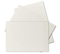 25 tarjetas de papel verjurado DIN A6, 105 x 148 mm, color blanco natural semimate, tarjetas individuales sin pliegue, superficie aterciopelada, original de Zerkall-Bütten
