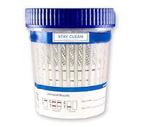 25 tazas, kit de prueba de orina para drogas Stay Clean, 12 paneles de múltiples pantallas de drogas | visualización de orina y drogas + FDA CLIA Waive, AMP, BAR, BUP, BZO, COC, THC, PCP, MTD, MDMA,