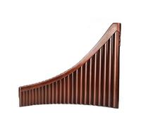 25 Tubos C Clave Flauta De Pan Marrón Instrumento De Viento De Madera Tradicional Bambú Fácil De Llevar Sin Fondo Tubo Hecho A Mano (Color : Left hand)