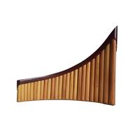 25 tubos Flauta de pan de bambú Gaitas Tecla G o Tecla C Instrumento musical Pipas de pan Tecla de viento de madera Flauta de pan profesional Instrumento de flauta de pan (Color : G Key, Size : Righ