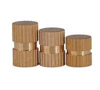 25 tuercas de inserción de rosca moleteada de latón macizo tipo B for M3, M4, M5, M6 y M8 - Tuercas integradas duraderas for aplicaciones metálicas(16mmxM3x5.3mm)