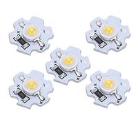 25 Uds 5V Chips LED Cuentas de Lámpara de Alto Brillo para Accesorios de Iluminación DIY Aluminio 3W 200LM (Luz Natural)