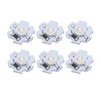 25 Uds Chips LED de Alta Potencia 200LM 3W Cuentas de Lámpara para Linternas y Focos DIY Aluminio 5V Tamaño Pequeño (BLUE)