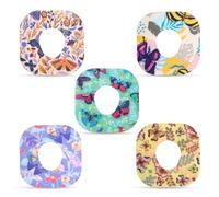 25 uds Parches Adhesivos para Dexcom G7, Impermeables Protector de Sensor Parche para Monitor de Azúcar en Sangre Estampado de Mariposas Parches de Sensores para Dexcom G7 (5 Estilos)