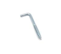 25 uds tornillo en cáncamo colgador taza gancho cierre for marco de imagen lámpara gabinete techo planta cortina alambre(L shape blue zinc,Length 40mm)