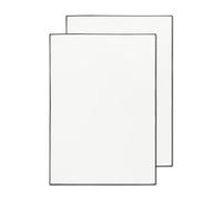 25 unidades de papel de luto DIN A4 con borde negro hecho a mano - Papel de carta para condolencia - ideal también para imprimir - con elegante caja negra