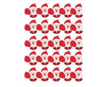 25 unidades de tarjetas de papel de Navidad con diseño de Papá , festival, cumpleaños infantil, fiesta, dulces, regalos, paquetes, embalaje, decoración, B, duraderas, fáciles de usar