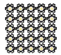 25 UNIDS Chip LED, Alta Potencia Led Chip - 3W Fuente de Luz de Chip Integrada de Alto Rendimiento de Grano Foco LED Foco para Bombilla Lámpara Granos Iluminación DIY(3000-3200K)