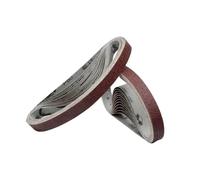 25 unids/lote 10 * 330,0mm 40/60/80/100/120/150/180/240/320/400/600/800# Mini juego de lijadora correa for eliminación pulido Para Lijadoras Banda(Red-p240)