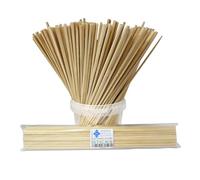 25 varillas de madera de abedul de grado alimenticio de algodón de azúcar de 275 mm
