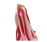 25 varitas de cinta for boda con palitos madera y cascabeles, decoración fiesta portátil Varitas Para Bodas(9)