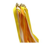 25 varitas de cinta for boda con palitos madera y cascabeles, decoración fiesta portátil Varitas Para Bodas(6)
