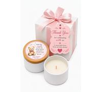 25 velas de baby shower para niñas, velas de cera de soja perfumadas en polvo de bebé, tema de oso de peluche, cajas de regalo, cinta rosa, etiquetas de agradecimiento y papel de seda incluidos, listo