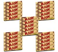 25 x Books Raw Organic Natural Hemp King Size Slim Rolling Paper Cigarette Skin