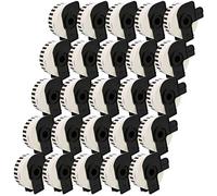 25 x DK-22210 29mm x 30.48m Etiquetas continuas compatible con Brother P-Touch QL-500 QL-500A QL-550 QL-560 QL-570 QL-700 QL-710W QL-720NW QL-800 QL-810W QL-820NWB QL-1050 QL-1060N QL-1100 QL-1110NWB